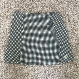 Urban Outfitters Checkered Mini Skirt Zip Up Mini Skirt Size M